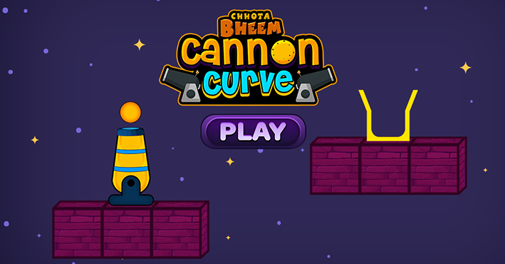 Chhota Bheem Cannon Curve Game