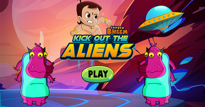 Chhota Bheem Kick Out The Aliens Adventure Game