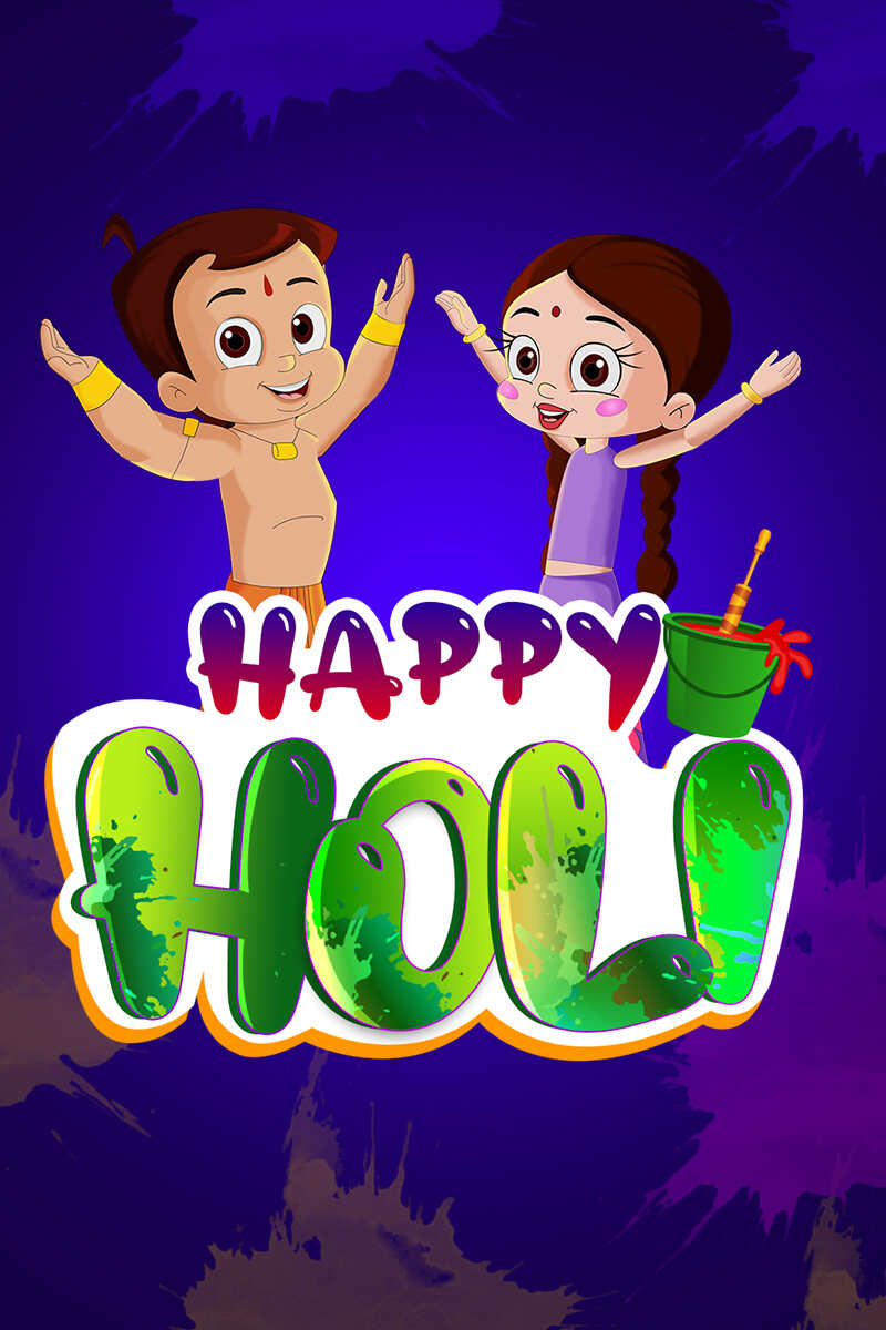 chhota bheem picture holi hai